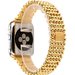 Curea iUni compatibila cu Apple Watch 1/2/3/4/5/6/7, 40mm, Luxury, Otel Inoxidabil, Gold